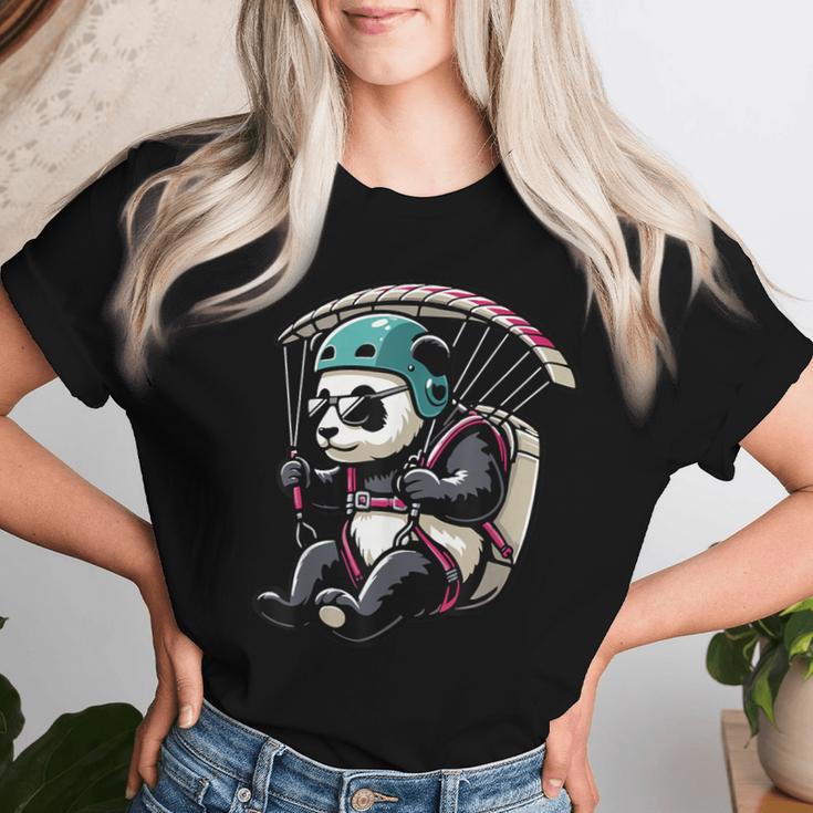 Paragleiten Panda Gleitschirm T-shirt Frauen Geschenke für Sie