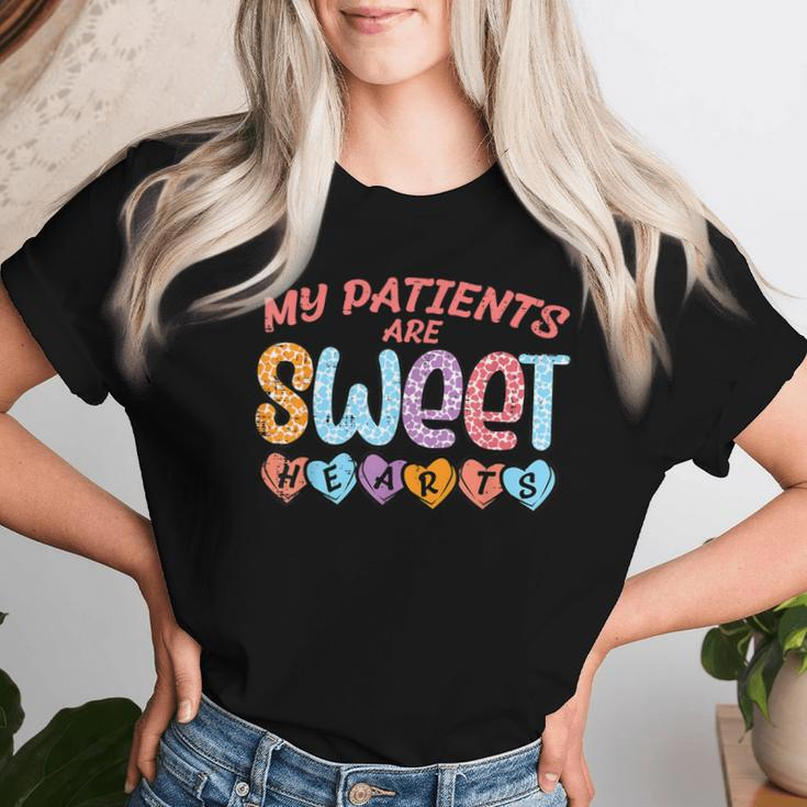 My Patients Sweet Hearts Valentine Day Nurse Scrub Top Women Women T-shirt Gifts for Her
