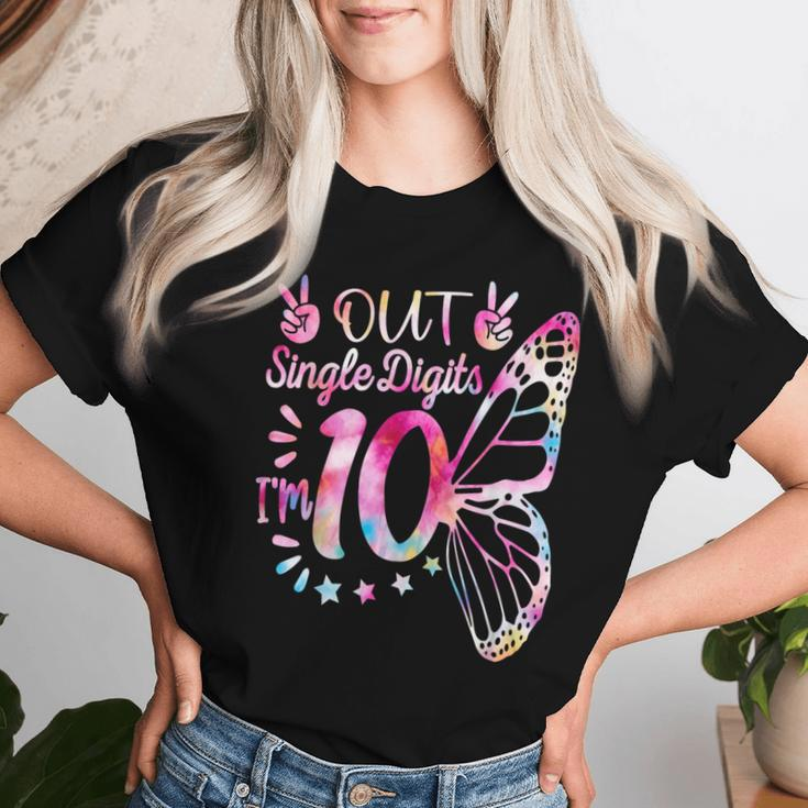 Peace Out Single Digits I'm 10Th Birthday For Girl Women T-shirt Gifts for Her