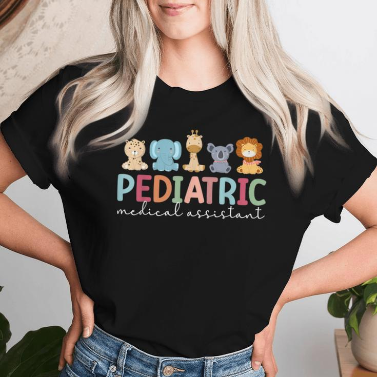 Pediatric Medical Assistant Boho Peds Medical Assistant Women T-shirt Gifts for Her