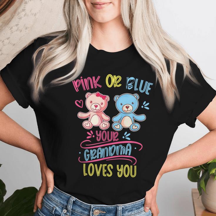 Pink Or Blue Deine Oma Liebt Dich Party Gender Reveal T-shirt Frauen Geschenke für Sie