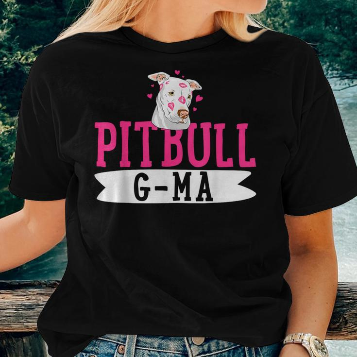 Pitbull G-Ma Pit Bull Terrier Dog Pibble Owner Mother's Day Women T-shirt Gifts for Her