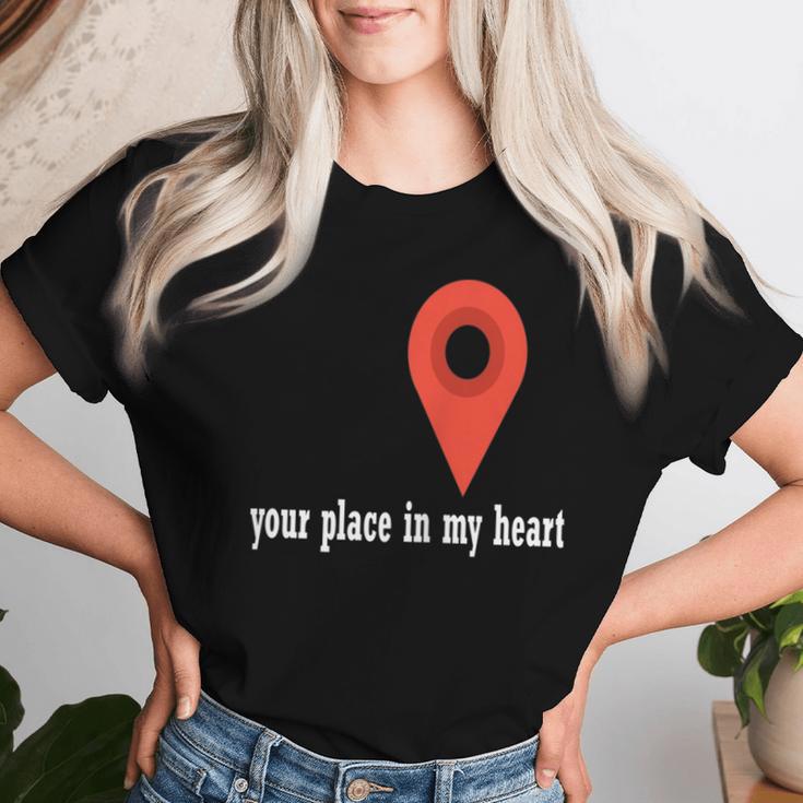 Your Place In My Heart- For Mom And Dad -Valentine's Day Women T-shirt Gifts for Her