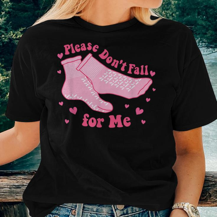Please Don't Fall For Me Rn Pct Cna Nurse Valentine Costume Women T-shirt Gifts for Her