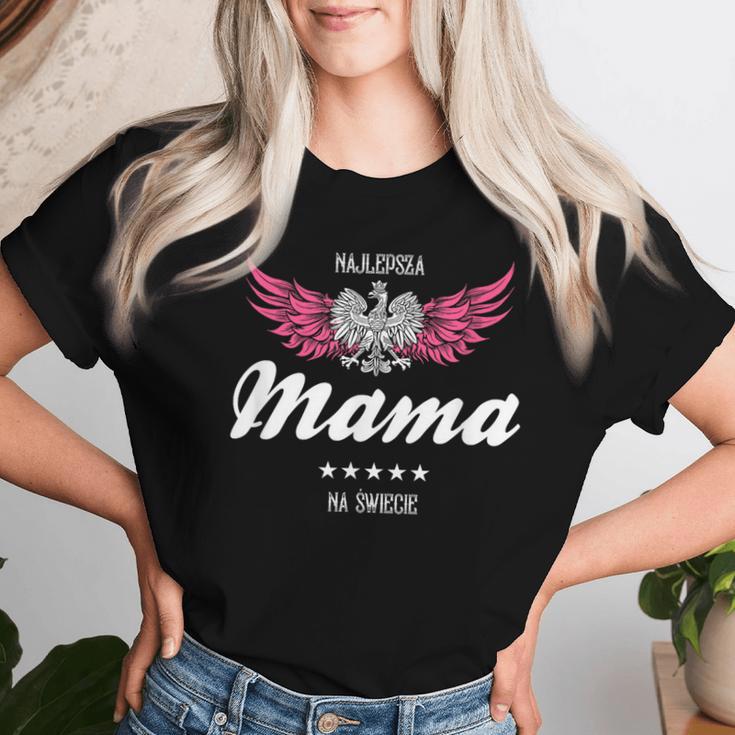 Polska Polen Flaggen Mama Polnisch Spruch T-shirt Frauen Geschenke für Sie