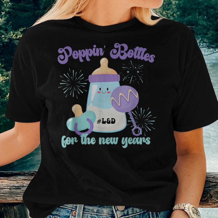 Poppin Bottles For New Years Labor And Delivery Nurse Women T-shirt Gifts for Her