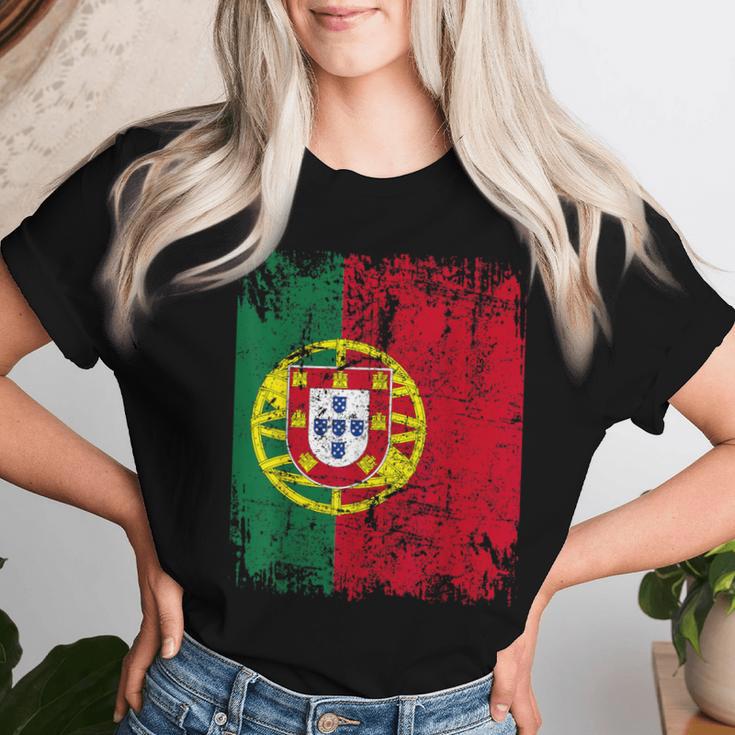 Portugal Flag Women's Children's Portugal T-shirt Frauen Geschenke für Sie