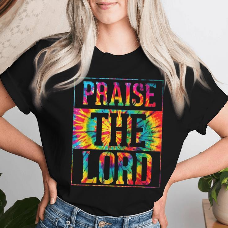 Praise The Lord Christian Faith Tie Dye Cute Christianity Women T-shirt Gifts for Her