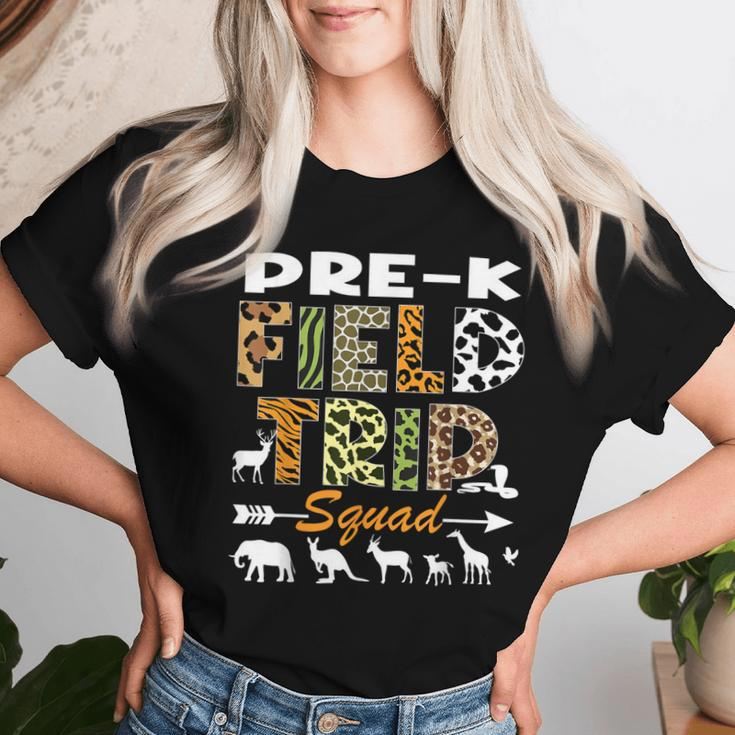 Pre-K Zoo Field Trip Squad Teacher Student Matching Women T-shirt Gifts for Her