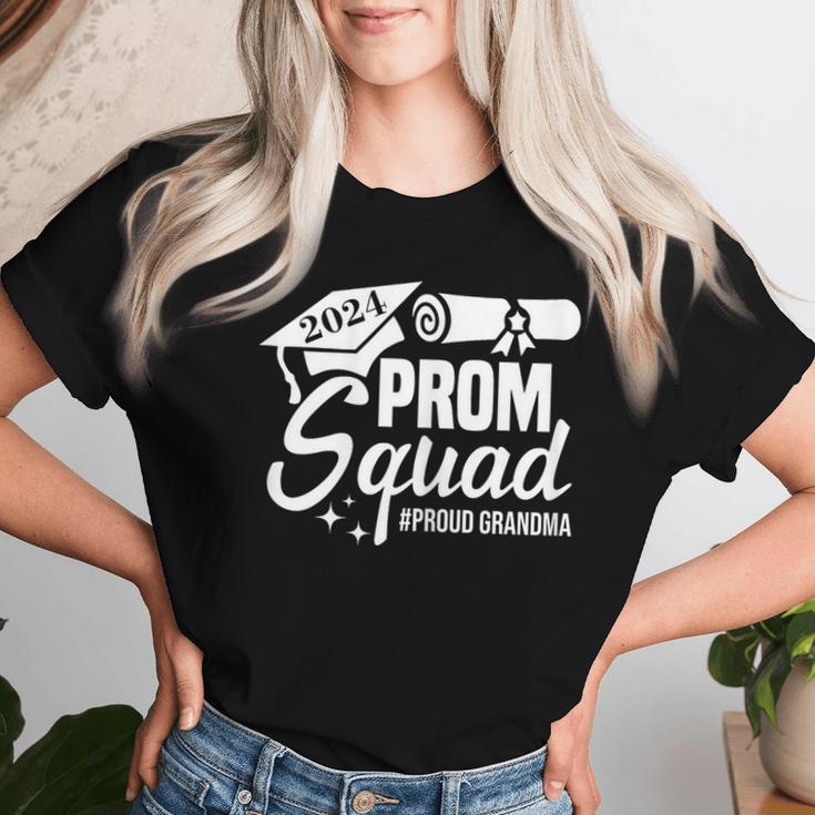 Prom Squad 2024 Proud Grandma Graduate Prom Class Of 2024 Women T-shirt Gifts for Her