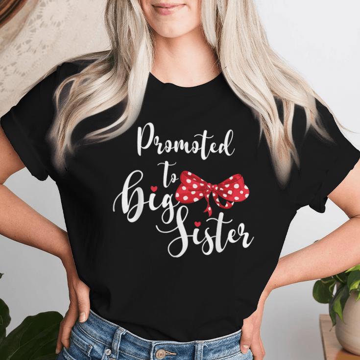 Promoted To Big Sister Sister To Be Mom Camiseta de mujer Regalos para ella