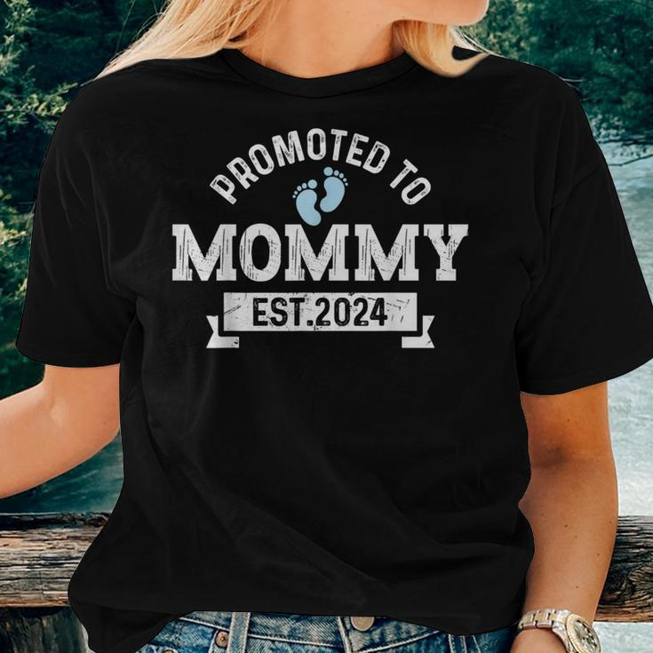 Promoted To Mommy 2024 New Mama First Time Women T-shirt Gifts for Her