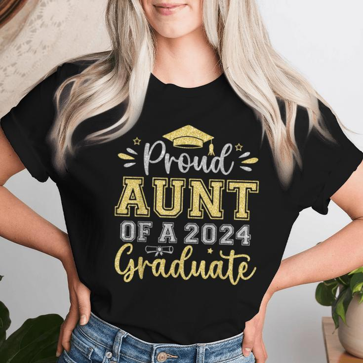 Proud Aunt Of A 2024 Graduate Senior Graduation Women Women T-shirt Gifts for Her