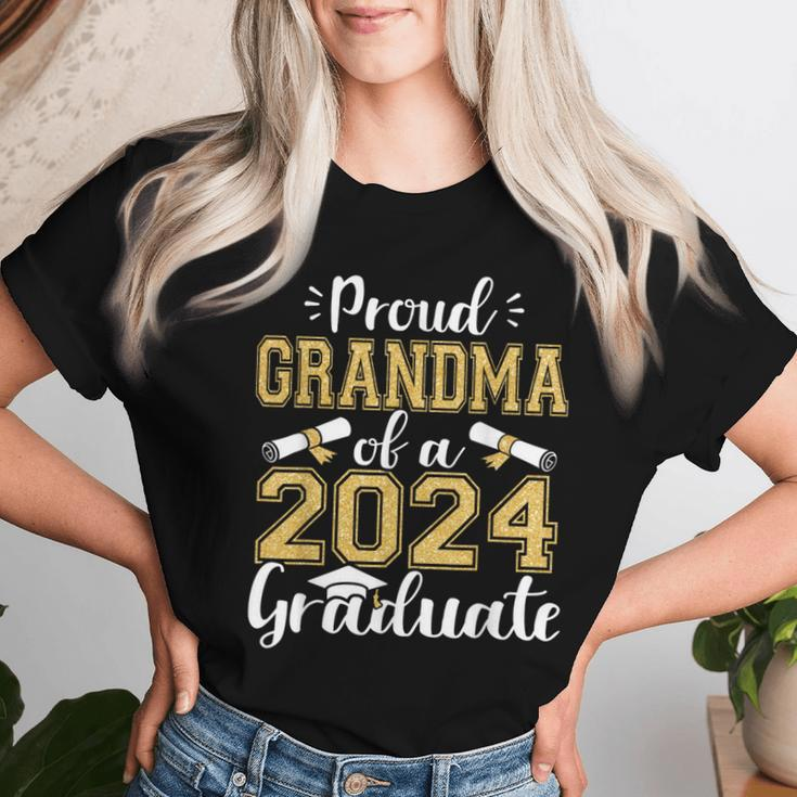 Proud Grandma Of A 2024 Graduate For Family Graduation Women T-shirt Gifts for Her