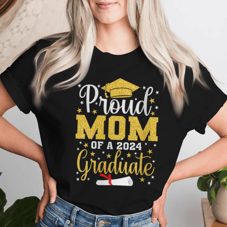 Proud Mom Of A 2024 Graduate For Family Graduation Women T-shirt Gifts for Her