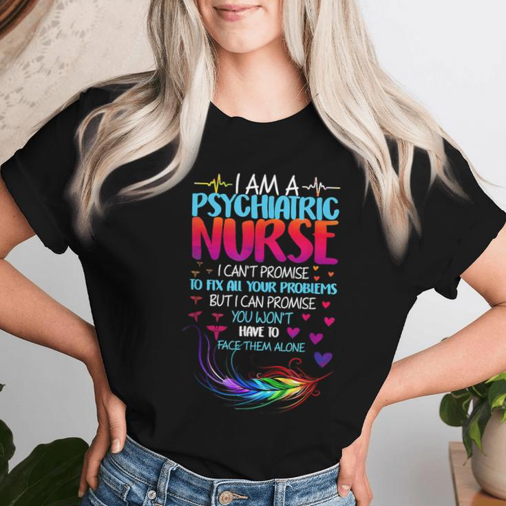 Psychiatric Nurse Week Rn Mental Health Nursing School Psych Women T-shirt Gifts for Her
