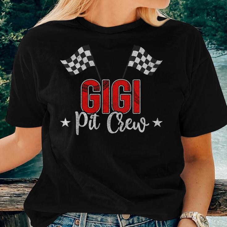 Racing Car Grandma Of The Birthday Boy Gigi Pit Crew Women T-shirt Gifts for Her