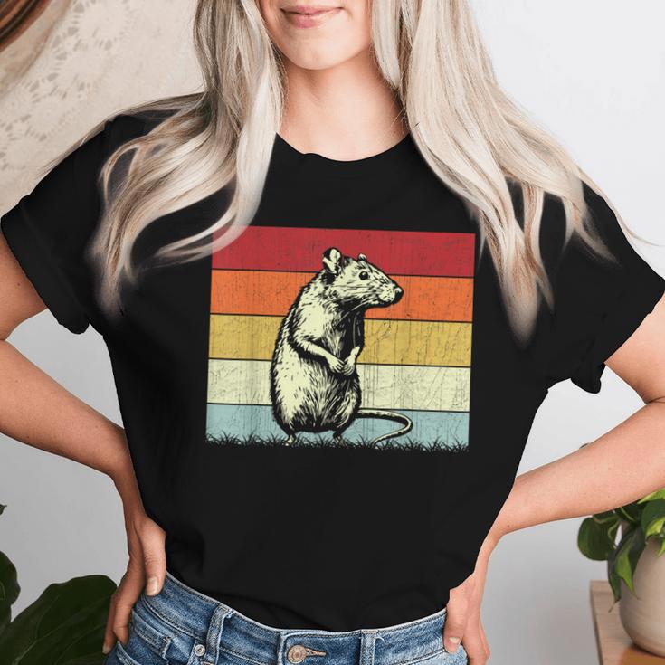 Rat Lovers Boys Girls Vintage Rat Retro Women T-shirt Gifts for Her