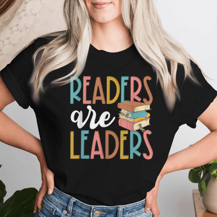 Readers Are Leaders Reading Teacher Back To School Women T-shirt Gifts for Her