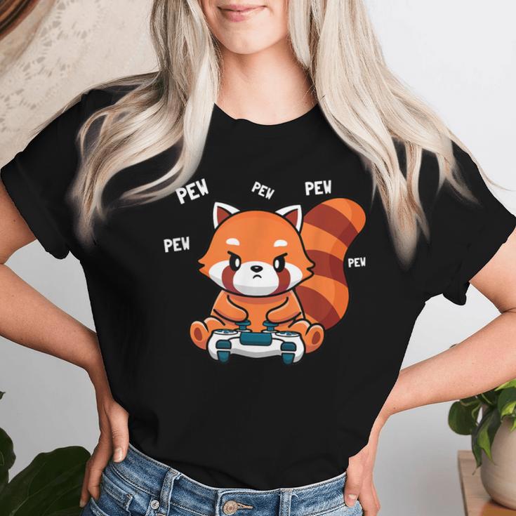 Red Panda Red Panda Gamer T-shirt Frauen Geschenke für Sie