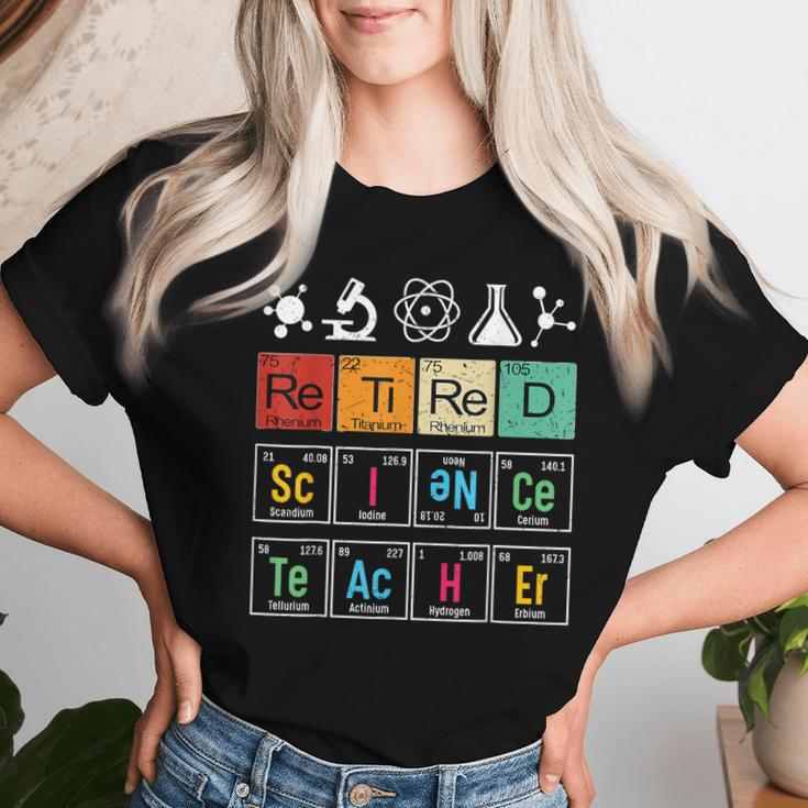 Retired Science Teacher Learning School Retirement Women T-shirt Gifts for Her