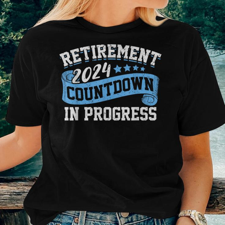 Retirement 2024 Countdown In Progress Retiring Retired Women T-shirt Gifts for Her
