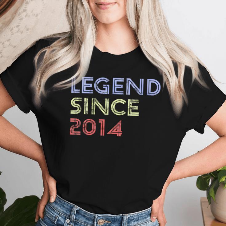 Retro 10 Years Old Vintage Legend Since 2014 10Th Birthday Women T-shirt Gifts for Her