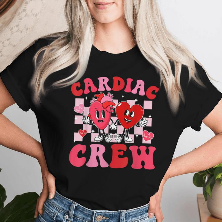 Retro Cardiac Crew Nurse Valentine's Day Cardiology Nursing Women T-shirt Gifts for Her