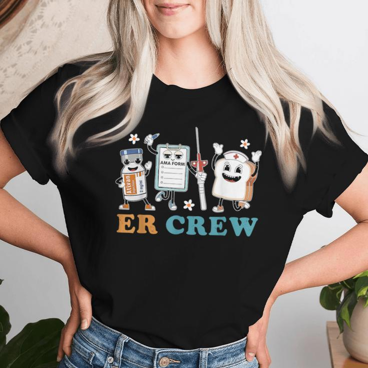 Retro Er Crew Emergency Room Er Ed Nurse Tech Women T-shirt Gifts for Her