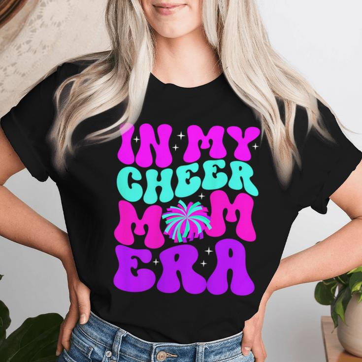 Retro Groovy In My Cheer Mom Era On Back Women T-shirt Gifts for Her