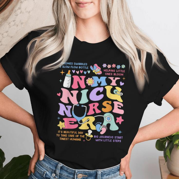 Retro In My Nicu Nurse Era Neonatal Icu Nurse Graduation Women T-shirt Gifts for Her