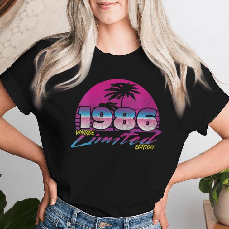 Retro Sunset 1986 Limited Edition Vintage Women T-shirt Gifts for Her