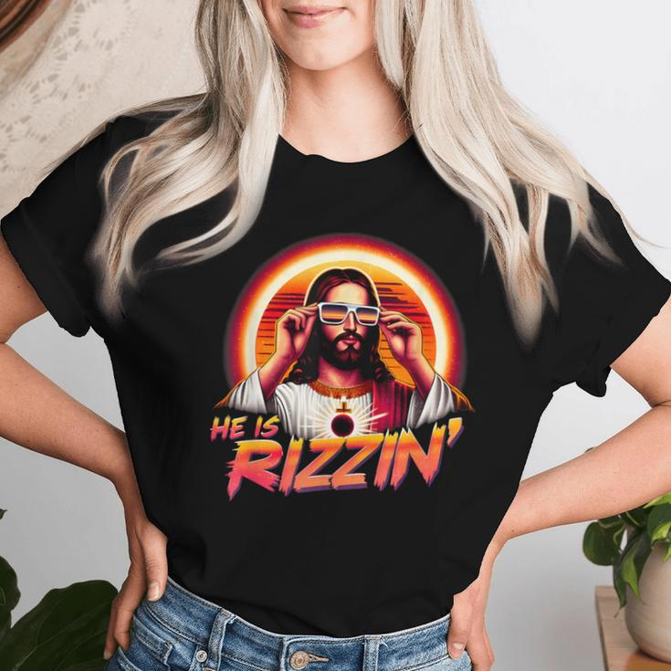 He Is Rizzen Christian Jesus Is Rizzen Jesus Christian Women T-shirt Gifts for Her