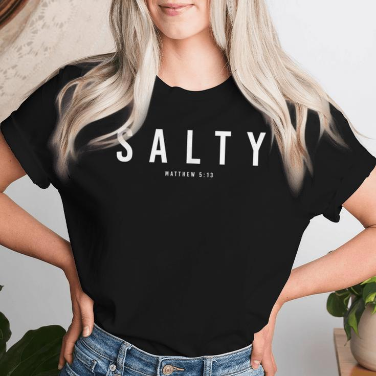 Salty Faith Religious Jesus Christian Women Women T-shirt Gifts for Her