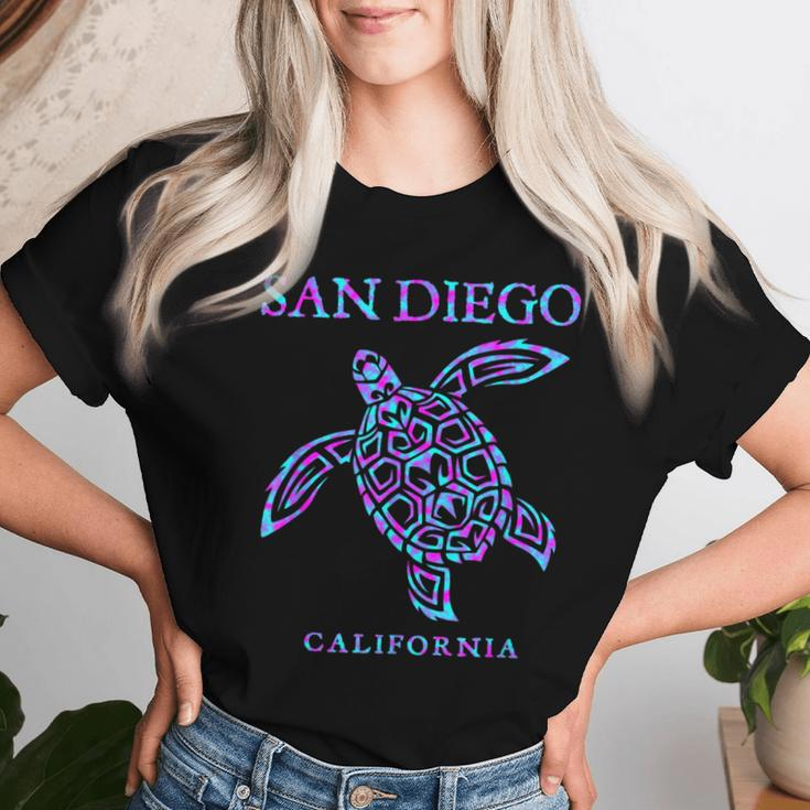 San Diego California Sea Turtle Boys Girls Toddler Women T-shirt Gifts for Her