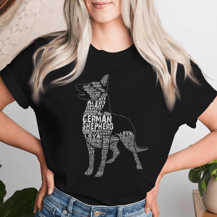 Schäferhund Mama Schäferhund Papa Hund Liebe-R Geschenk T-shirt Frauen Geschenke für Sie