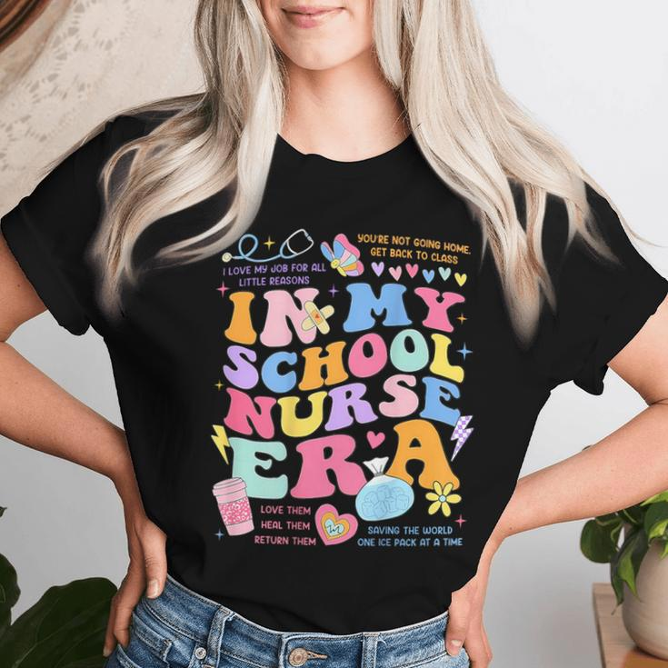 In My School Nurse Era In My Nursing Student Era On Back Women T-shirt Gifts for Her