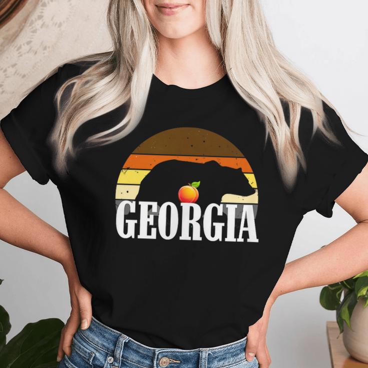 Schwuler Beefy Daddy Georgia Lgbtq Regenbogen Schwuler Papa Bear Pride T-shirt Frauen Geschenke für Sie