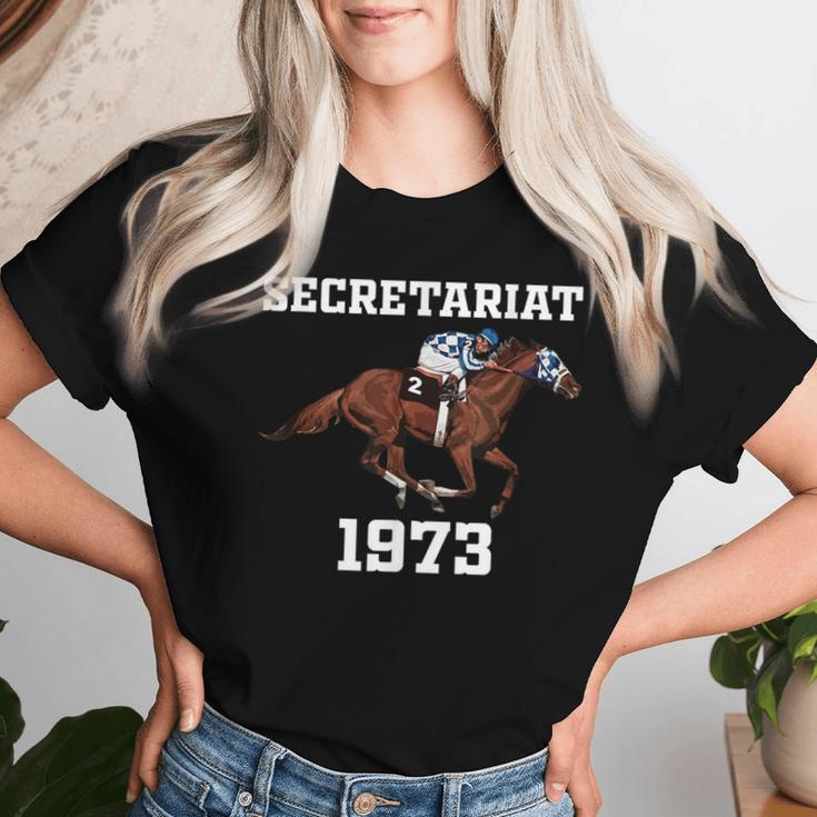 Secretariat 1973 Derby Horse Racing Women T-shirt Gifts for Her