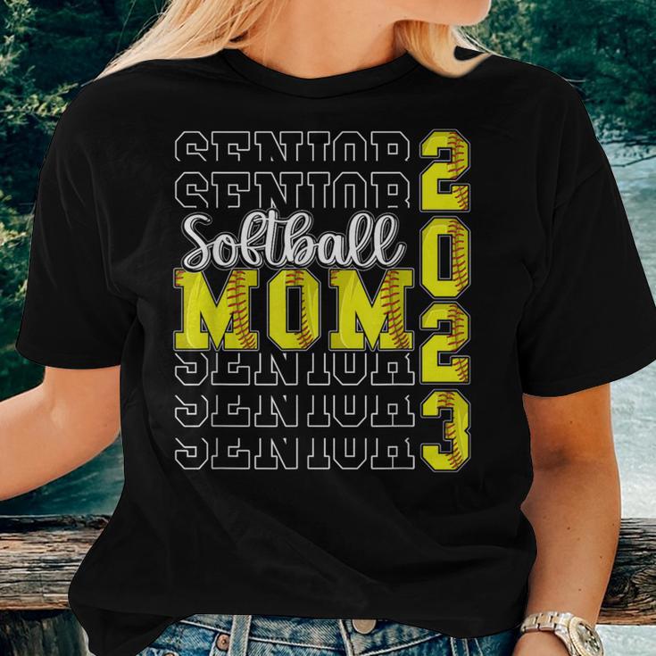 Senior Softball Mom 2023 Sport Lover Proud Mom Graduation Women T-shirt Gifts for Her