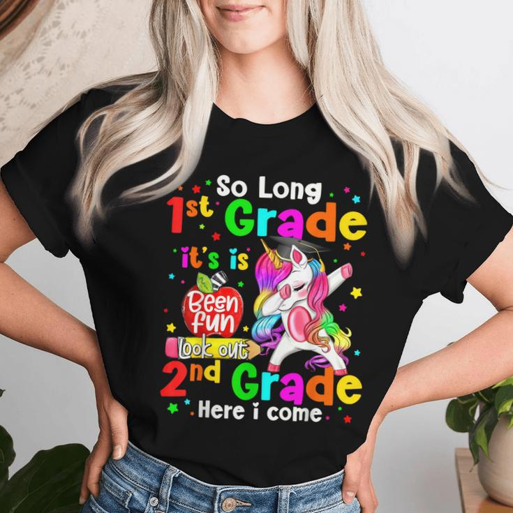 So Long 1St Grade Look Out 2Nd Grade Here I Come Unicorn Kid Women T-shirt Gifts for Her