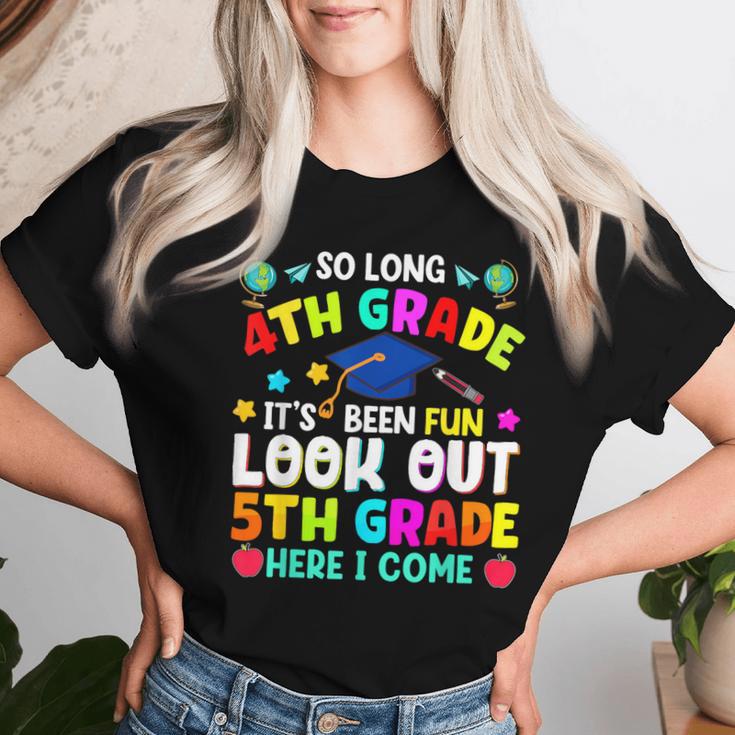 So Long 4Th Grade Graduation 5Th Grade Here I Come 2024 Women T-shirt Gifts for Her