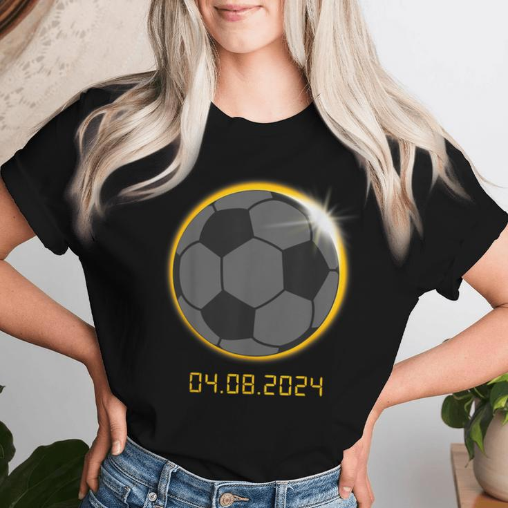 Soccer Lover Player Total Solar Eclipse Outfit Women T-shirt Gifts for Her