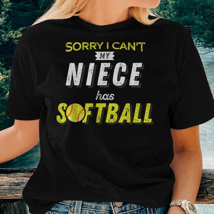 Softball Aunt For Women Softball Uncle Women T-shirt Gifts for Her