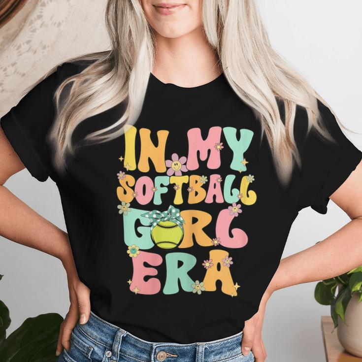 In My Softball Girl Era Retro Groovy Softball Girl Women T-shirt Gifts for Her