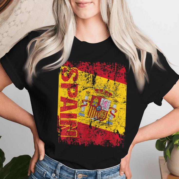 Spain Flag Women's Children's Spain T-shirt Frauen Geschenke für Sie