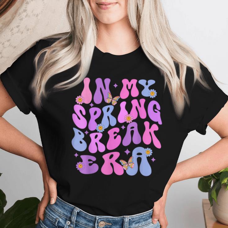 In My Spring Break Era Retro Groovy Vacation College Trip Women T-shirt Gifts for Her