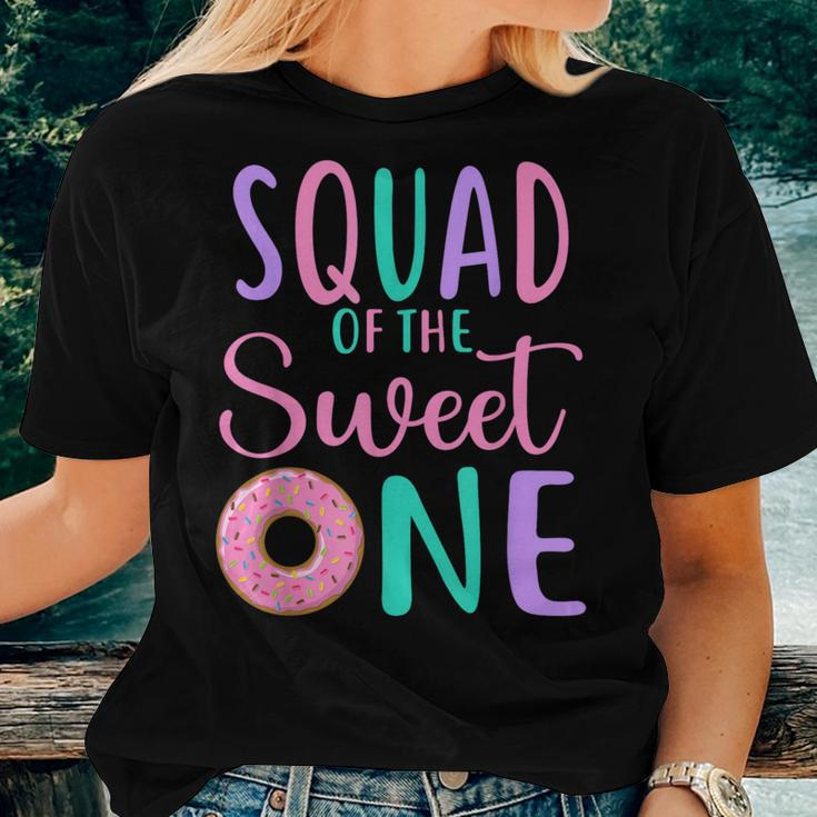 Squad Of The Sweet One Team 1St Birthday Girl Donut Party Women T-shirt Gifts for Her