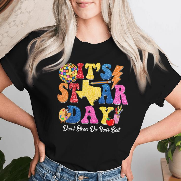 Staar Testing Test Day Don't Stress Do Your Best Teacher Kid Women T-shirt Gifts for Her