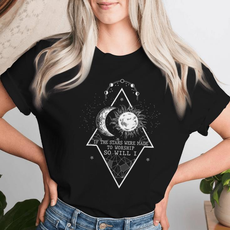 If The Stars Were Made To Worship So Will I Christian Women T-shirt Gifts for Her